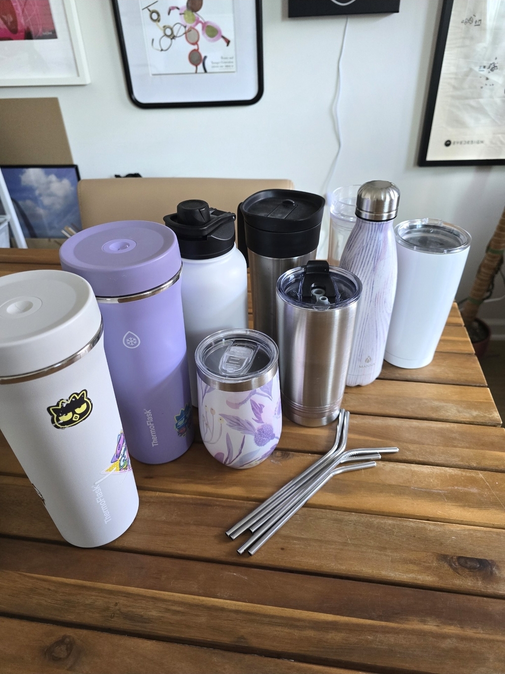 Lavender Stainless Steel Insulated Bottle